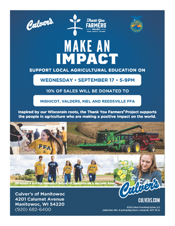Culver's Support Local Agricultural Education